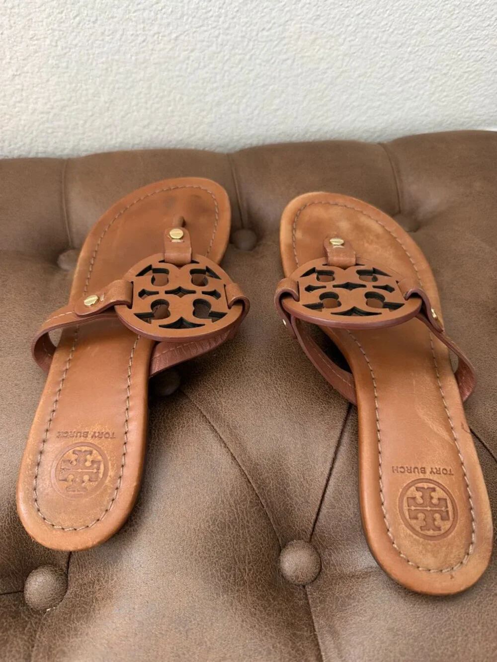 Tory Burch | Miller Sandal in Vintage Vachetta Leather
